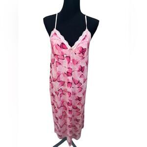 NWT Pink Butterfly Slip Nightgown